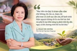 Tỷ phú Phạm Thu Hương tiết lộ cách để tiền từ thiện thành “chuỗi tự sinh giá trị”