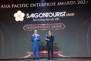 Saigontourist Group được vinh danh “Thương hiệu Truyền cảm hứng” tại APEA 2026