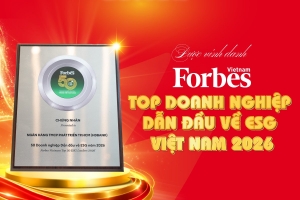 Forbes Việt Nam vinh danh HDBank trong nhóm doanh nghiệp dẫn đầu về ESG năm 2026