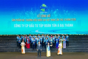 Tân Á Đại Thành lần thứ 7 liên tiếp được vinh danh Thương hiệu Quốc gia Việt Nam