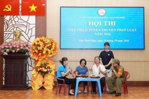 TP.HCM: Phường Tân Thới Hiệp sân khấu hóa tuyên truyền, lan tỏa ý thức thượng tôn pháp luật