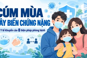 Bộ Y tế khuyến cáo 8 biện pháp phòng, chống cúm mùa