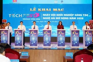 Nghệ An ra mắt Trung tâm Đổi mới sáng tạo, kết nối công nghệ và đầu tư