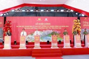 Phú Thọ khởi công dự án nhà ở xã hội dành cho lực lượng Công an nhân dân