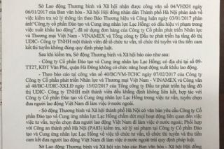 Bài 4: Yêu cầu Công ty CPĐT và C.Ư Nhân lực Lạc Hồng chấm dứt mọi hoạt động liên quan đến XKLĐ