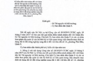 TP. Hồ Chí Minh: Kiểm điểm trách nhiệm nhiều tập thể, cá nhân do sai phạm quản lý đất đai