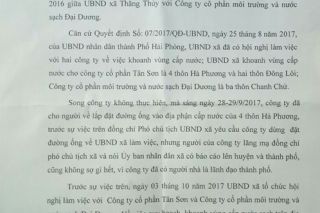 Tiếp bài DN kêu cứu vì bản HĐ “chồng lấn”của UBND xã: Hủy HĐ với Công ty Đại Dương