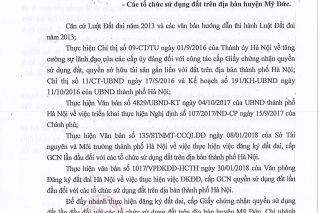 Văn phòng ĐKĐĐ huyện Mỹ Đức (Hà Nội): PGĐ có “lạm quyền” khi ban hành văn bản?