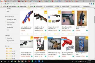 “Súng” được rao bán công khai trên sàn thương mại điện tử Shopee.vn