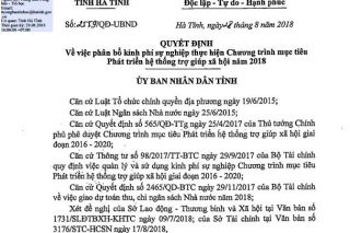 Hà Tĩnh: Phân bổ 1,846 tỷ đồng phát triển hệ thống trợ giúp xã hội