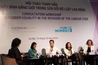 Hà Nội: Hội thảo tham vấn về thúc đẩy bình đẳng giới trong sửa đổi Bộ luật Lao động