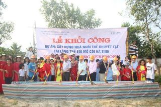 Hà Tĩnh: Khởi công xây dựng mái ấm tình thương dành cho trẻ khuyết tật