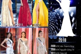 Chiêm ngưỡng những trang phục dạ hội đẹp xuất sắc của mỹ nhân Việt mang tới Miss Universe