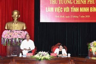 Thủ tướng Nguyễn Xuân Phúc kiểm tra tiến độ giải ngân vốn đầu tư công tại Ninh Bình