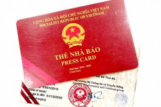 Thẻ nhà báo kỳ hạn 2021-2025 có chíp mã hóa điện tử để chống làm giả