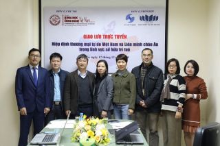 Giao lưu trực tuyến “Hiệp định thương mại tự do Việt Nam và Liên minh châu Âu trong lĩnh vực sở hữu trí tuệ”