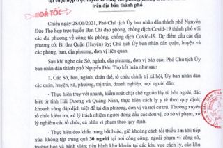 TP. Hải Phòng kích hoạt các biện pháp phòng chống dịch Covid-19