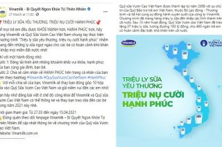 Vinamilk khởi động hành trình 2021 với chiến dịch ý nghĩa: ‘Triệu ly sữa yêu thương, triệu nụ cười hạnh phúc’
