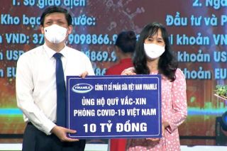 Vinamilk chung tay cùng chính phủ, góp quỹ vaccine phòng Covid-19