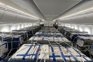 Siêu máy bay Boeing 787-9 chở vải thiều Bắc Giang vào TP. HCM