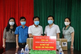 Công ty Á Mỹ tặng máy thở, bệnh viện thêm cơ hội cứu sống bệnh nhân
