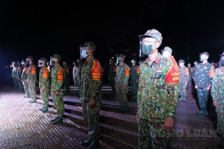 TP. Thủ Đức (TP. Hồ Chí Minh): Lễ xuất quân của 932 chiến sĩ tham gia phòng chống Covid-19