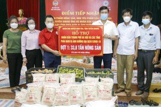 Tuyên Quang: Tiếp nhận hơn 60 tấn nông sản và nhu yếu phẩm hỗ trợ