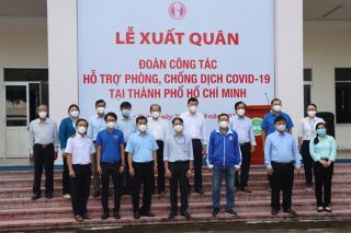 Đồng Tháp chi viện sinh viên và nhân viên y tế cho TP. Hồ Chí Minh hỗ trợ phòng, chống dịch Covid-19