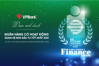 VPBank: Ngân hàng duy nhất của Việt Nam đoạt giải thưởng quốc tế “Best IR 2021”