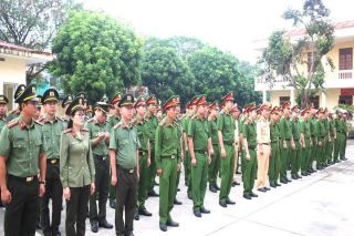 Công an huyện Hoằng Hóa ra quân tấn công, trấn áp tội phạm đảm bảo an ninh trật tự trong dịp Tết Nguyên đán 2023