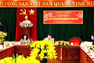Thành ủy Lạng Sơn gặp mặt các cơ quan báo chí nhân dịp Xuân Quý Mão 2023
