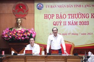 Lạng Sơn: Tổ chức họp báo thường kỳ quý II