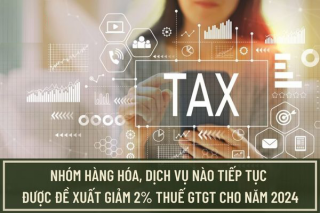 Đề xuất giảm 2% thuế giá trị gia tăng cho nhóm hàng hóa, dịch vụ từ 1/1/2024