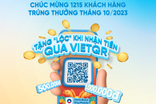 “Lộc” đã về tay các khách hàng nhận tiền qua VietQR VietinBank
