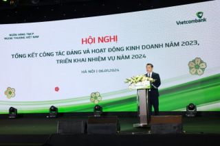 Vietcombank tăng trưởng tín dụng đạt 1,27 triệu tỷ đồng, thu xấp xỉ 2.088 tỷ đồng nợ ngoại bảng trong năm 2023