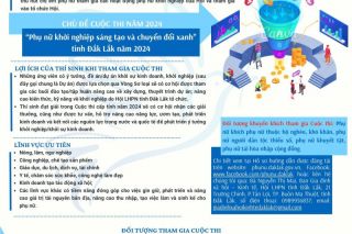 Đắk Lắk phát động Cuộc thi ‘Phụ nữ khởi nghiệp sáng tạo và chuyển đổi xanh’