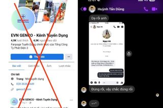 Cảnh báo hiện tượng giả danh thương hiệu, nhãn hiệu EVNGENCO3 để lừa đảo
