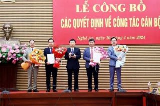Nghệ An điều động, bổ nhiệm nhiều cán bộ chủ chốt