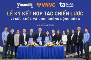 Vinamilk kí hợp tác chiến lược cùng vnvc, bệnh viện tâm anh để tăng cường chăm sóc sức khỏe cộng đồng