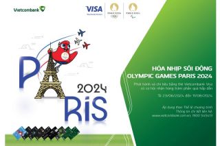 Hòa nhịp Olympic Paris 2024 cùng Vietcombank thông qua chuỗi hoạt động dành cho khách hàng