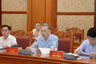 Tổng Bí thư, Chủ tịch nước Tô Lâm chủ trì cuộc họp Thường trực Tiểu ban Văn kiện Đại hội XIV của Đảng
