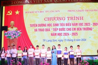 TP. Lạng Sơn: Tuyên dương 125 học sinh tiêu biểu năm học 2023 - 2024