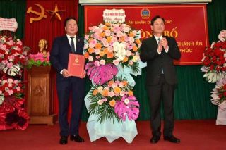 Bổ nhiệm Chánh án TAND tỉnh Vĩnh Phúc