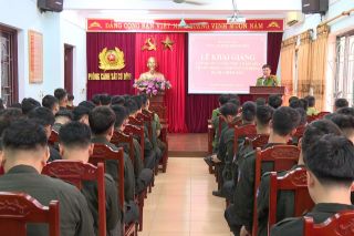 Khai giảng lớp huấn luyện thứ hai Trung đoàn Cảnh sát cơ động dự bị chiến đấu năm 2024