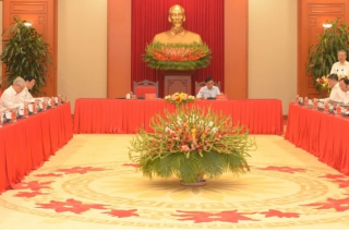 Tổng Bí thư Tô Lâm làm việc với Tiểu ban Văn kiện Đại hội XIV của Đảng