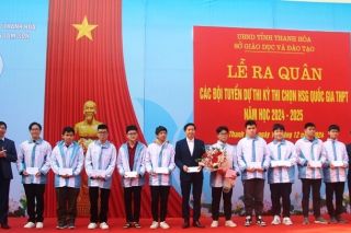 Thanh Hóa ra quân các đội tuyển tham dự Kỳ thi chọn học sinh giỏi Quốc gia năm học 2024-2025