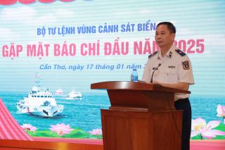 Bộ Tư lệnh Vùng Cảnh sát Biển 4 tổ chức gặp mặt báo chí đầu năm 2025