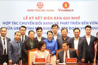Bắc Giang và Tập đoàn Vingroup ký hợp tác thúc đẩy chuyển đổi xanh