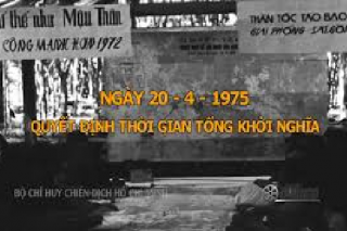 50 năm thống nhất đất nước: Ngày 20/4/1975, Quyết định thời gian tổng khởi nghĩa
