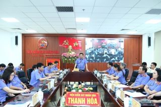 Viện KSND tỉnh Thanh Hóa tổ chức hội nghị sơ kết công tác 6 tháng đầu năm 2025